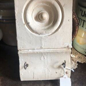 Hang keys or Dog leashes -Antique Plinth Block